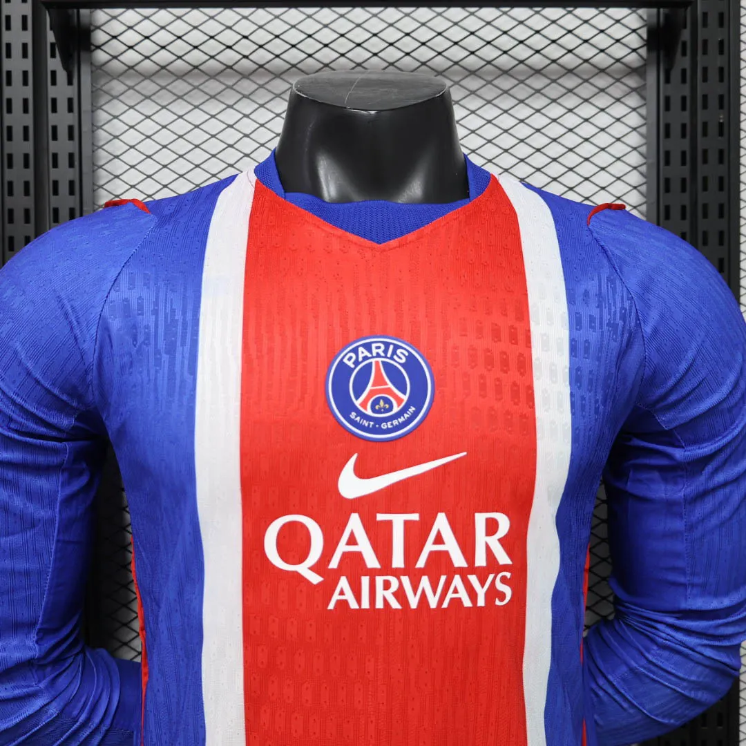 2026/2027 Player Version Long Sleeve Psg Paris Saint-Germain Home Shirt--2