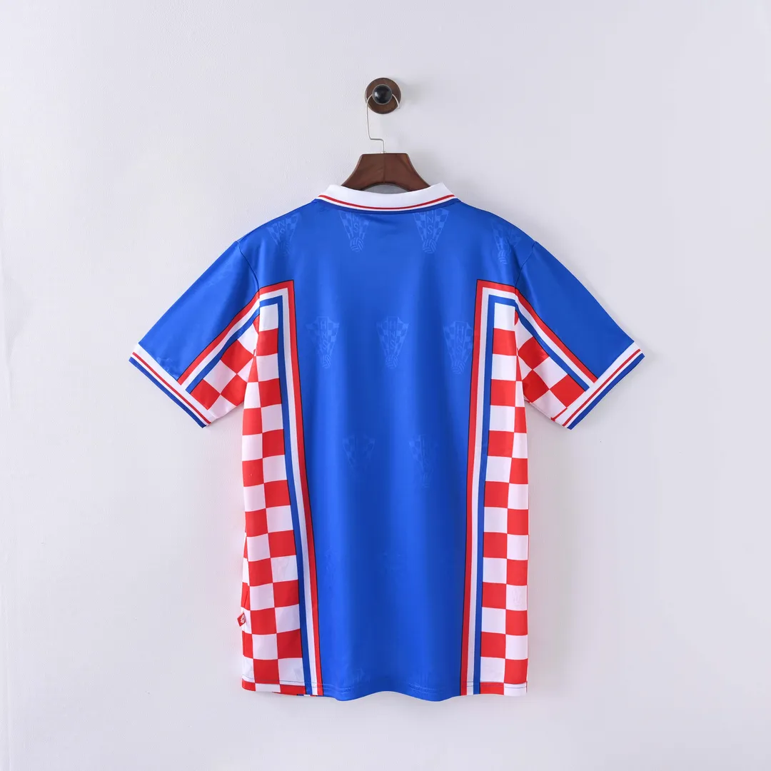 1998 Retro Croatia National Team Away Shirt--1