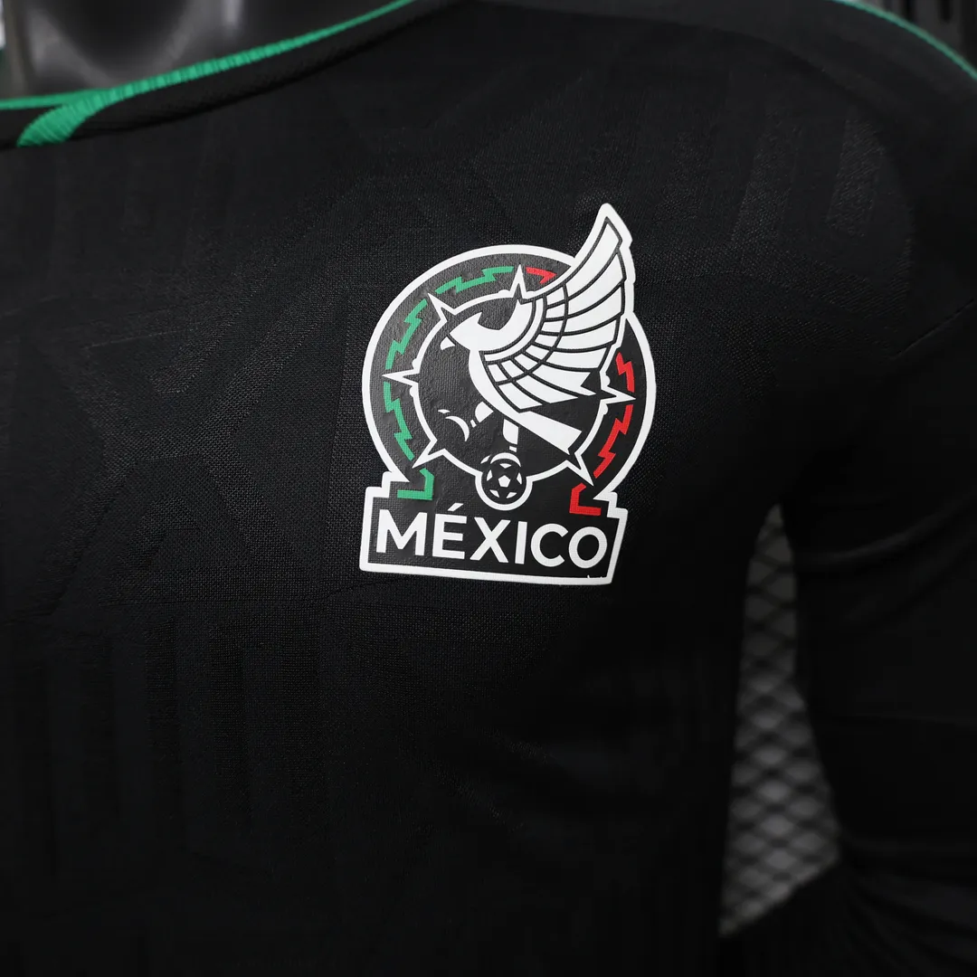 Camiseta México Tercera Equipación 2026 Versión Jugador Manga Larga--5