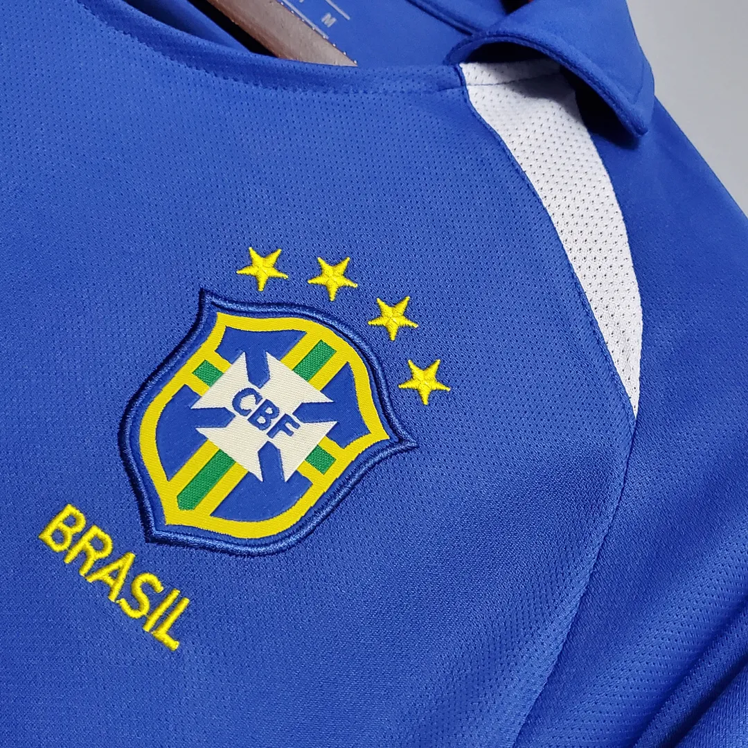 Maillot Retro Brésil Extérieur 2002--4