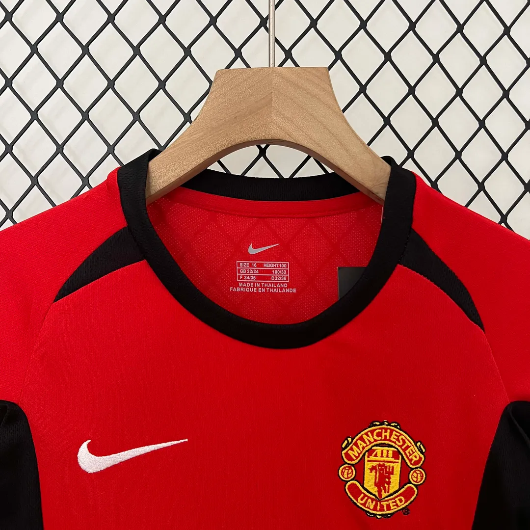 Completino Bambino Retro Manchester United Home 2002/04--2