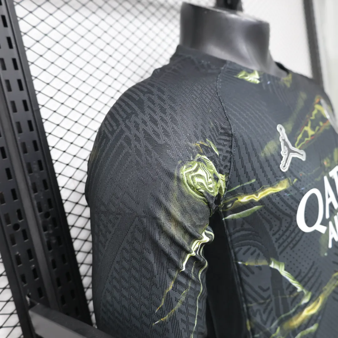 2025/2026 Player Version Long Sleeve Psg Paris Saint-Germain Night Edition Shirt--5