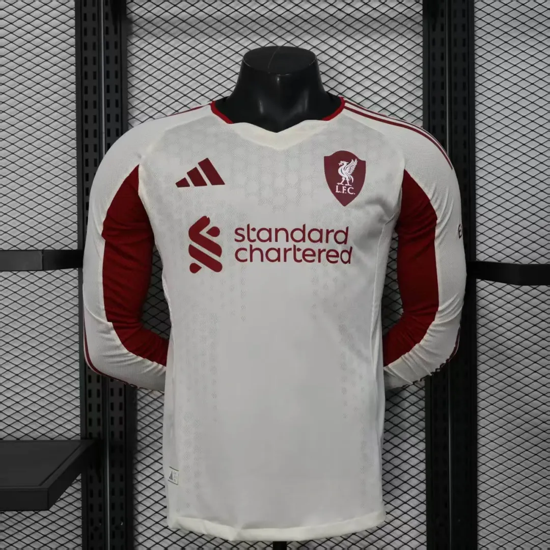 Maglia Liverpool Away 2025/26 Player Version Maniche Lunghe