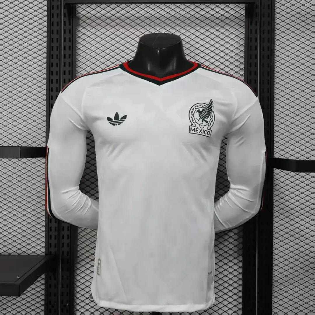 Camiseta México Segunda Equipación 2026 Versión Jugador Manga Larga