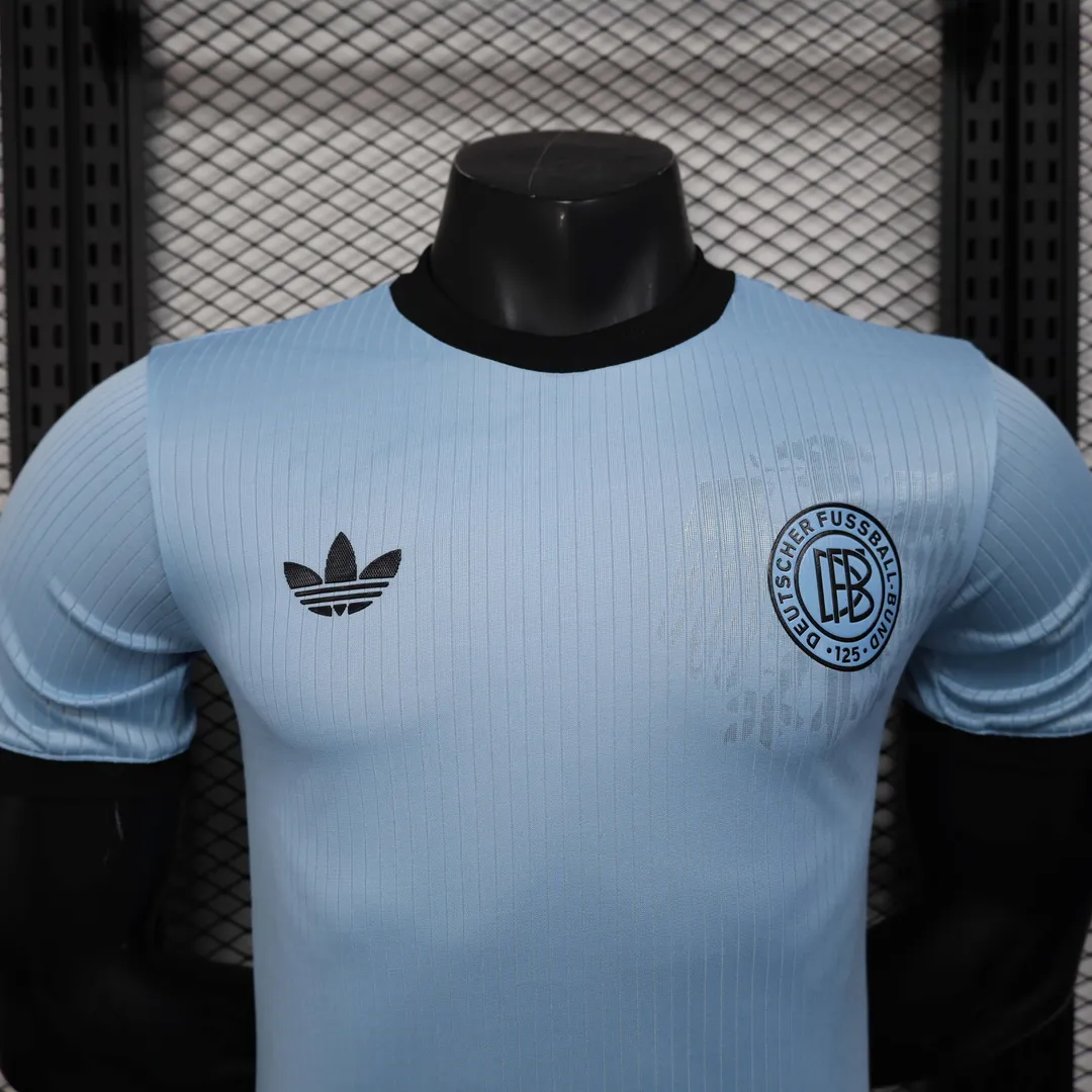 Camiseta Alemania Portero Edición 125º Aniversario 2025 Versión Jugador Azul Claro--3