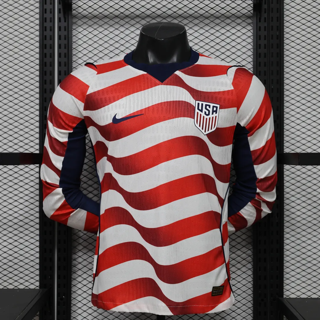 Maillot États-Unis Domicile 2026 Version Player Manches Longues