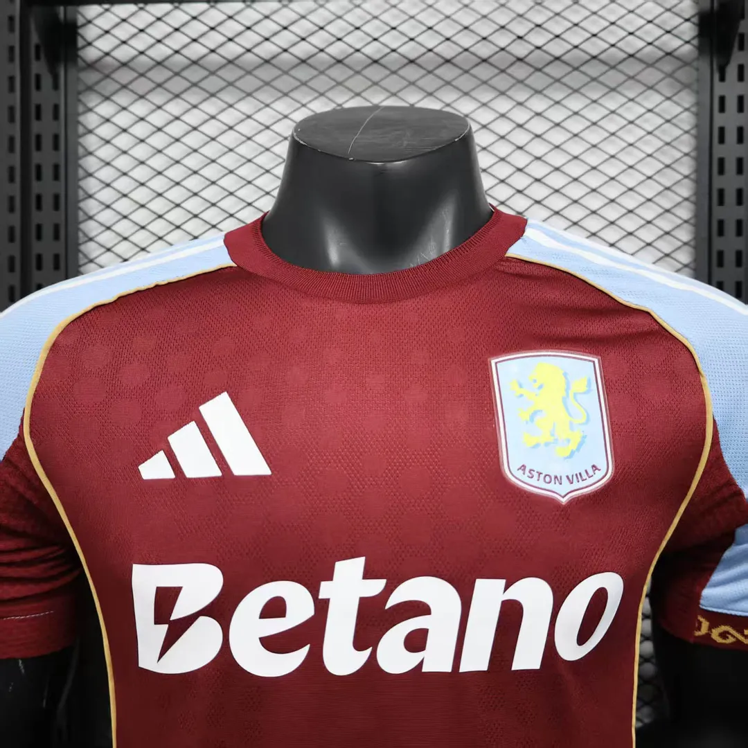 2025/2026 Player Version Aston Villa Home Shirt--2