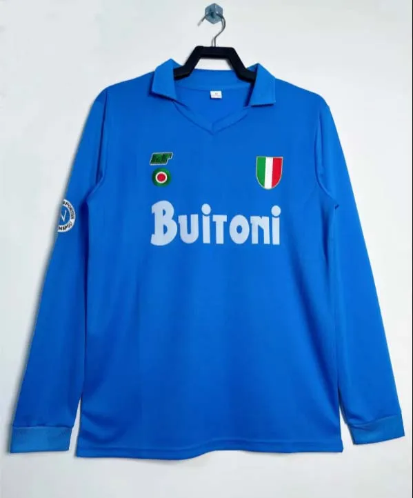 Camisola Retro Nápoles Principal 1987/88 Manga Longa