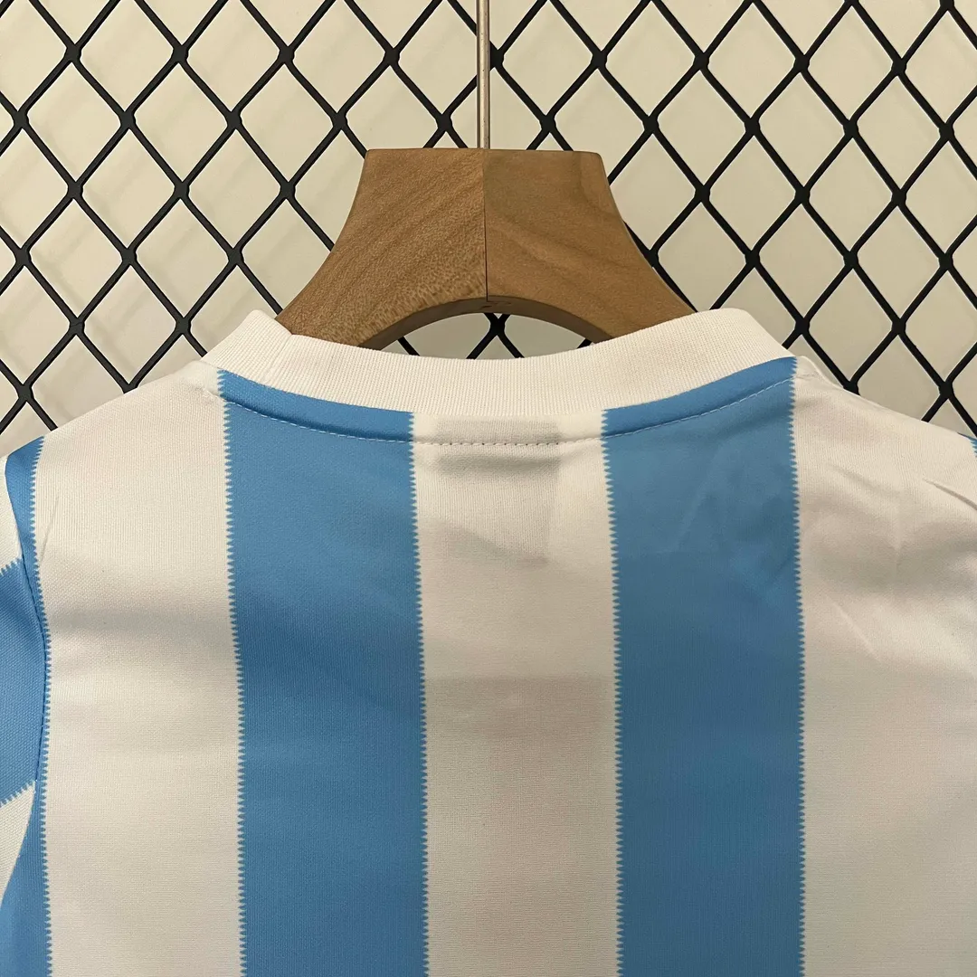 Maillot Kit Enfant Retro Argentine Domicile 1986--3