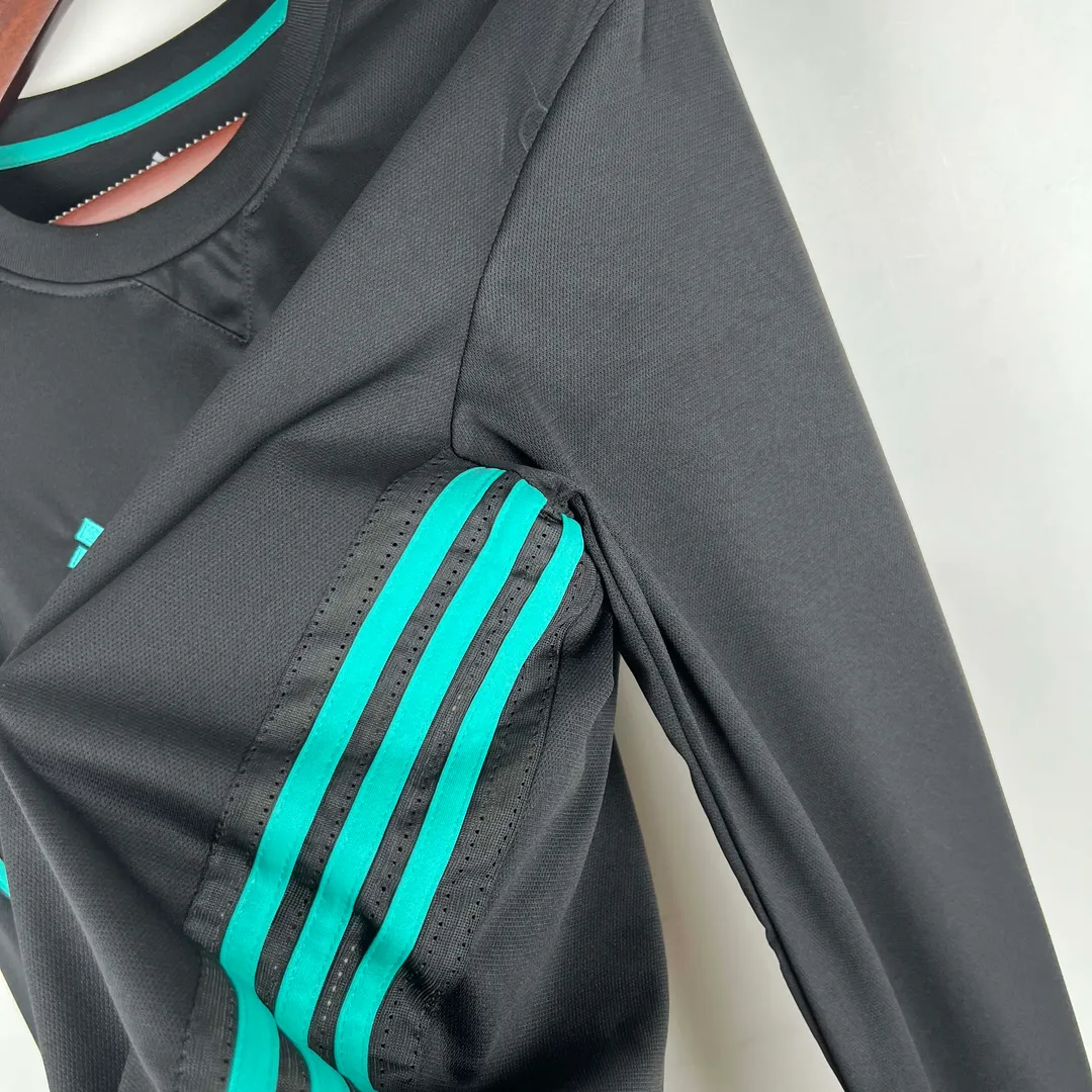Camisola Retro Real Madrid Alternativa 2017/18 Manga Longa--6