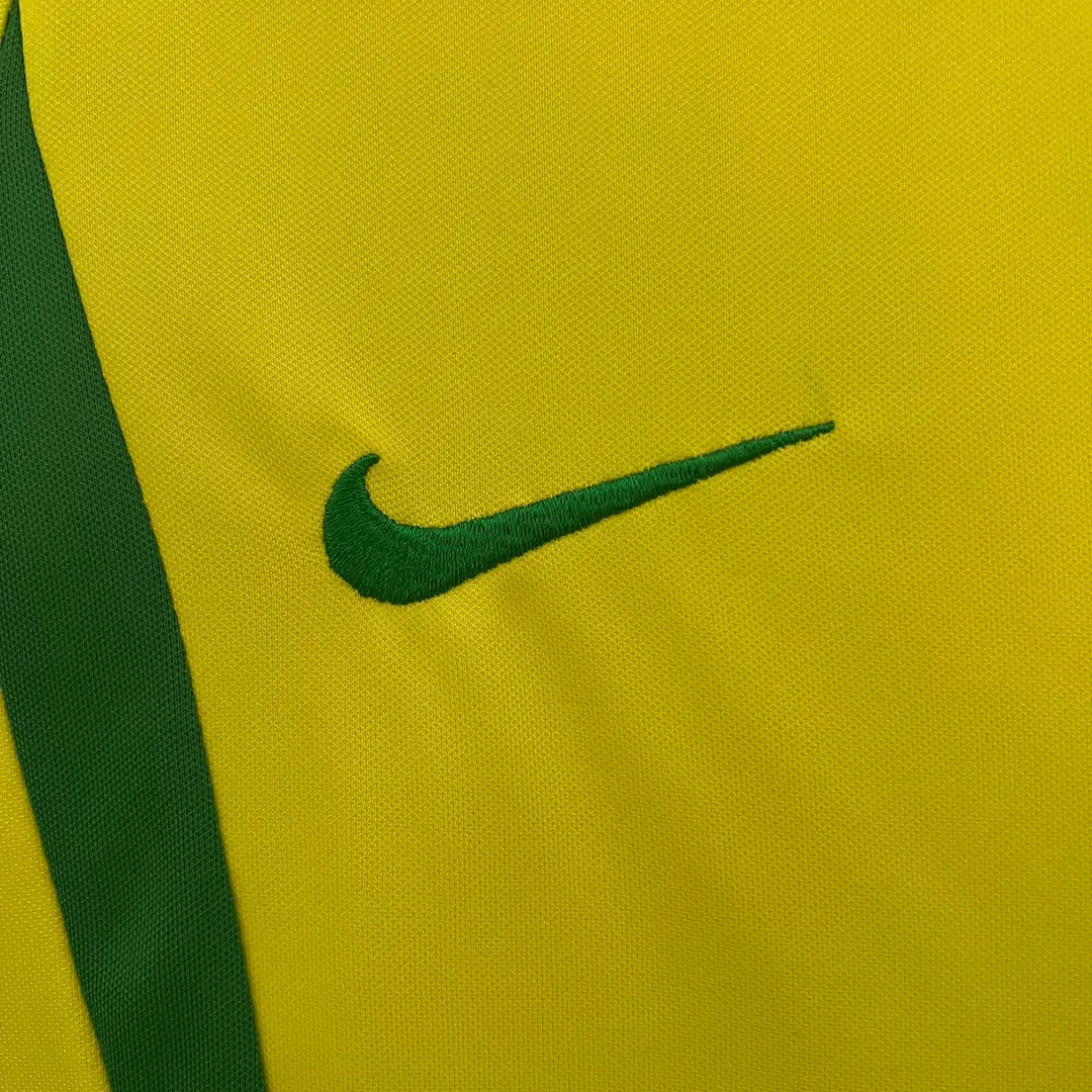 Maillot Kit Enfant Retro Brésil Domicile 2002--4