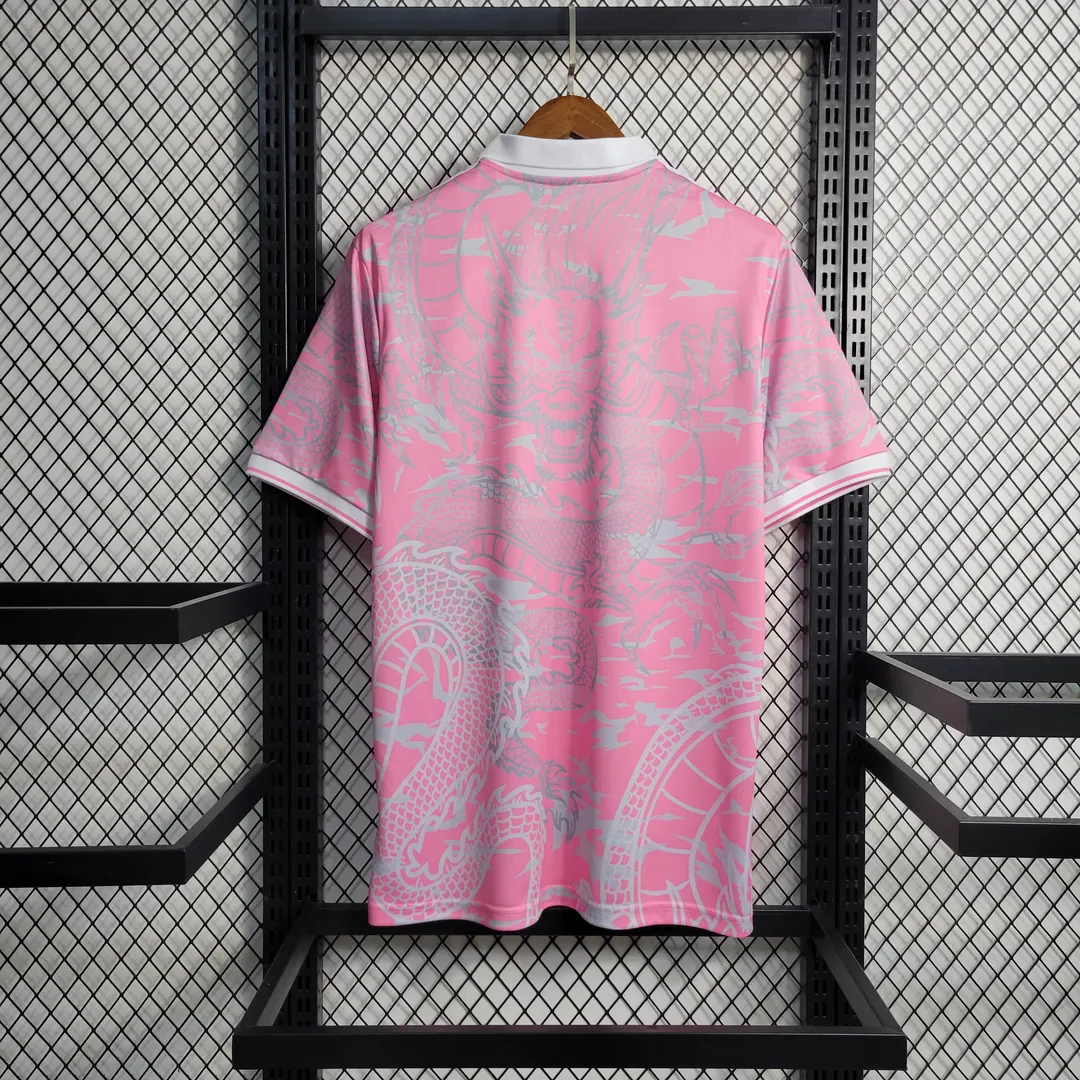 2023/2024 Real Madrid Chinese Dragon Pink Shirt--1