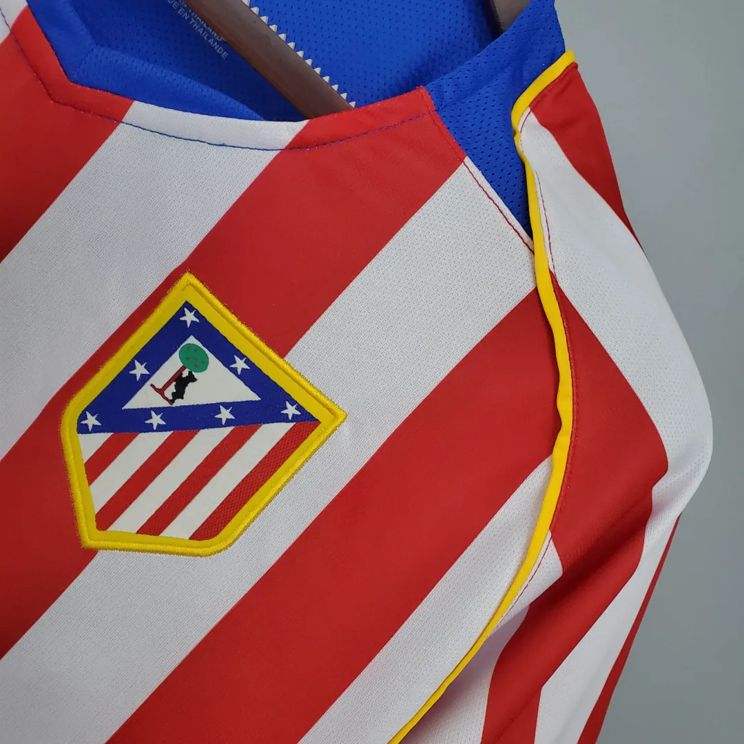 Camisola Retro Atlético de Madrid Principal 2004/05--4