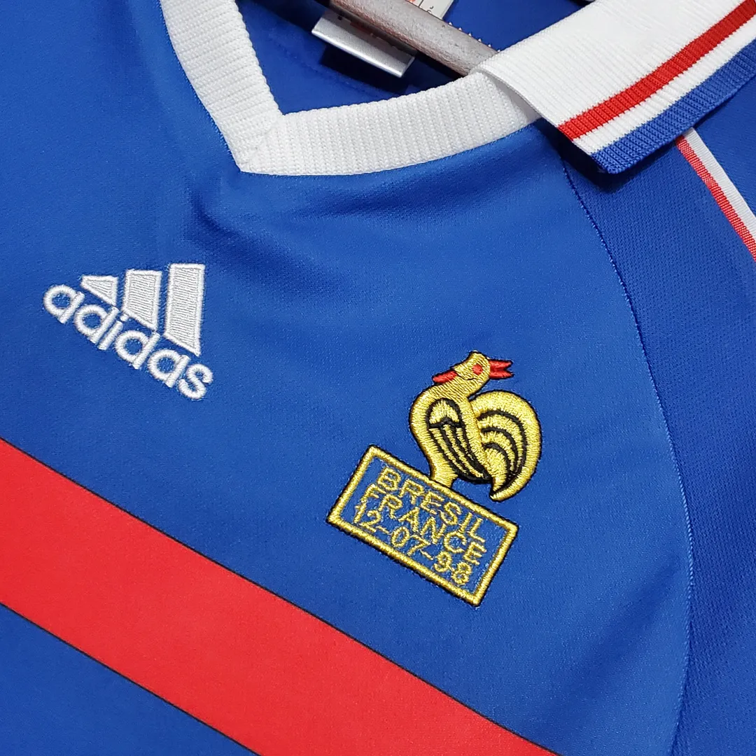 1998 Retro France Home Shirt--3