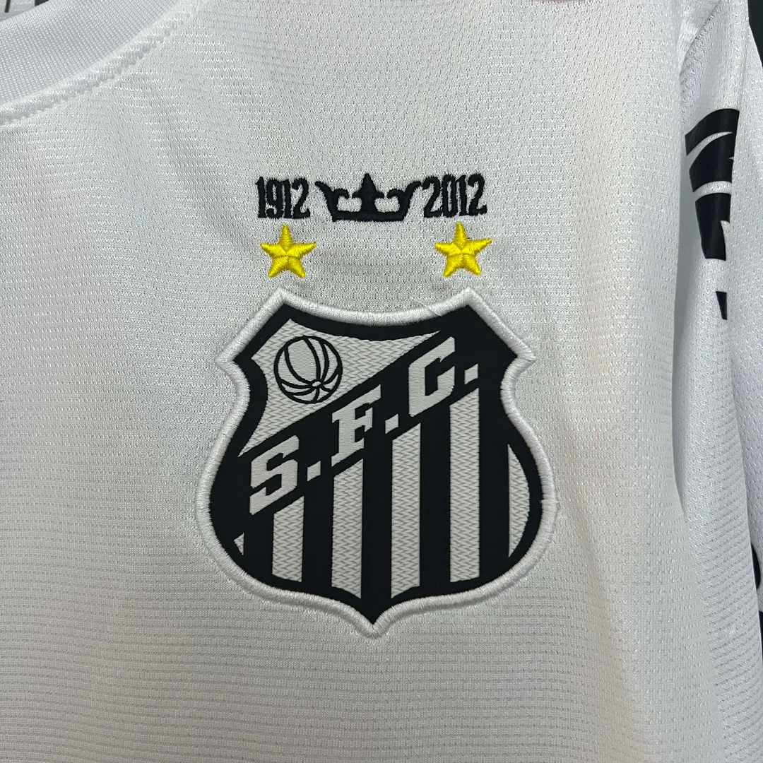 Camiseta Retro Santos Primera Equipación 2012 Manga Larga--5
