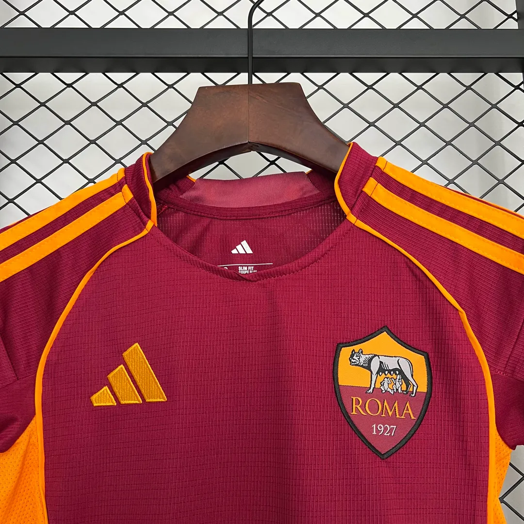 Maillot Kit Enfant AS Roma Domicile 2025/26--2