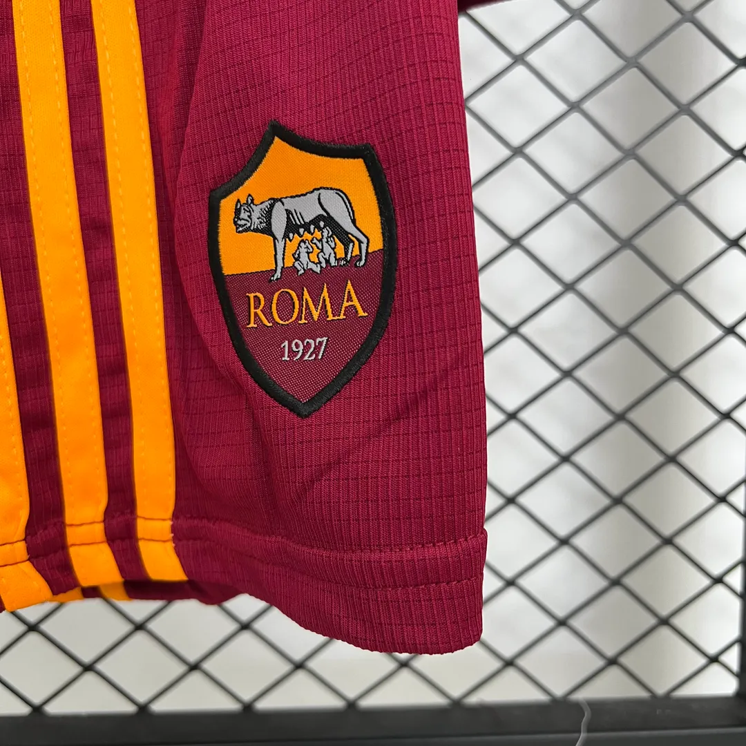 Maillot Kit Enfant AS Roma Domicile 2025/26--8