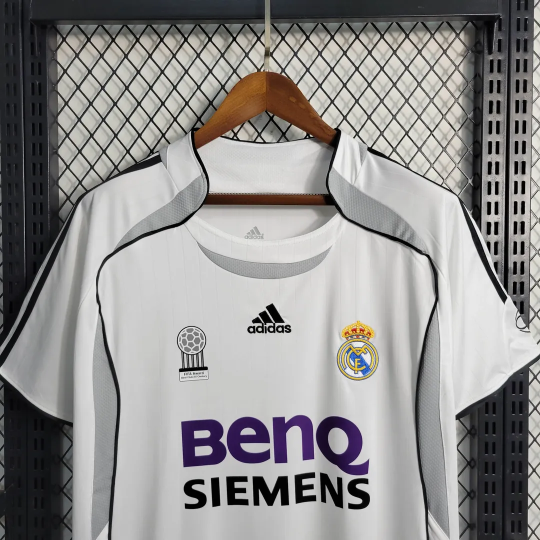 2006/2007 Retro Real Madrid Home Shirt--2