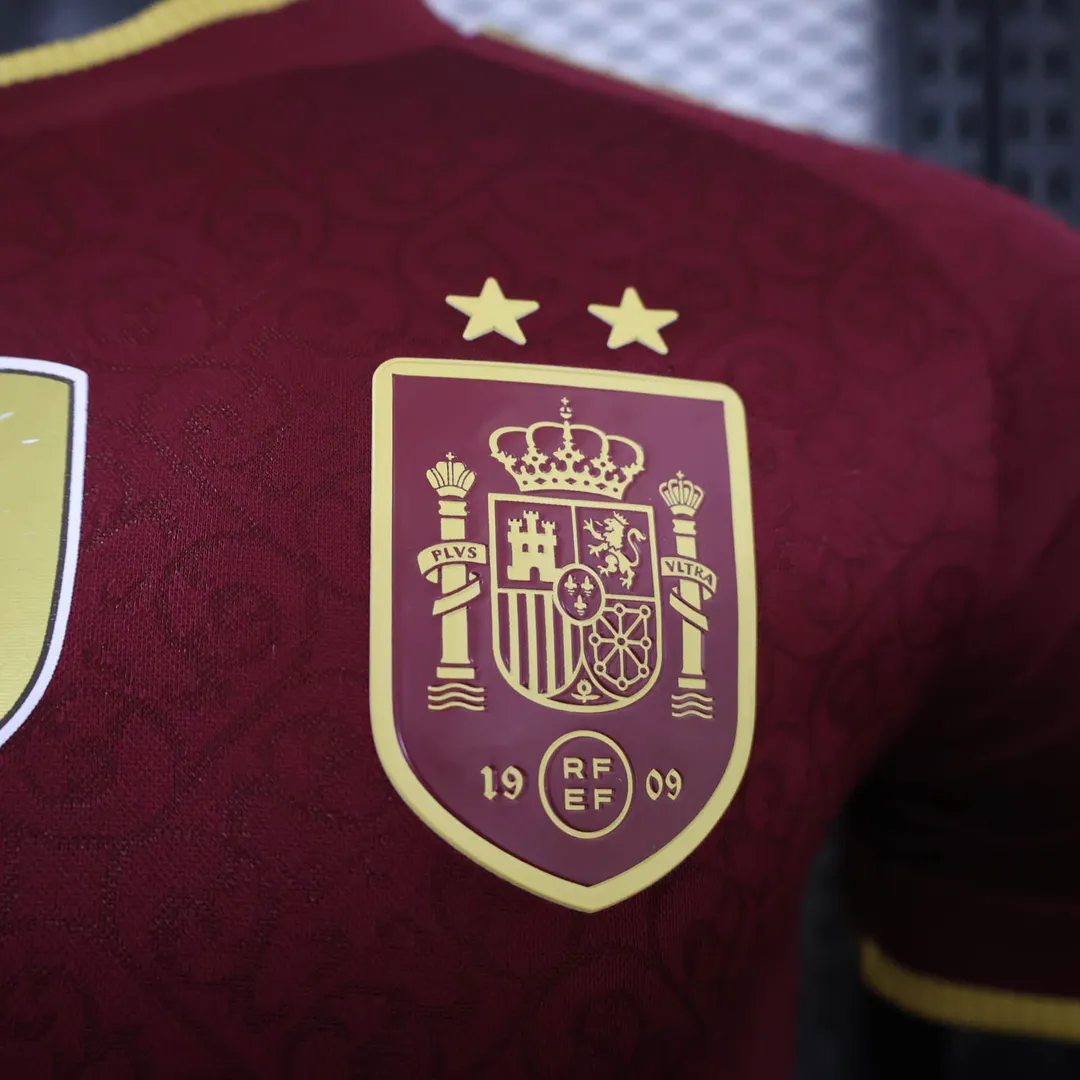 2026 Player Version Spain Special Edition Maroon Shirt--6