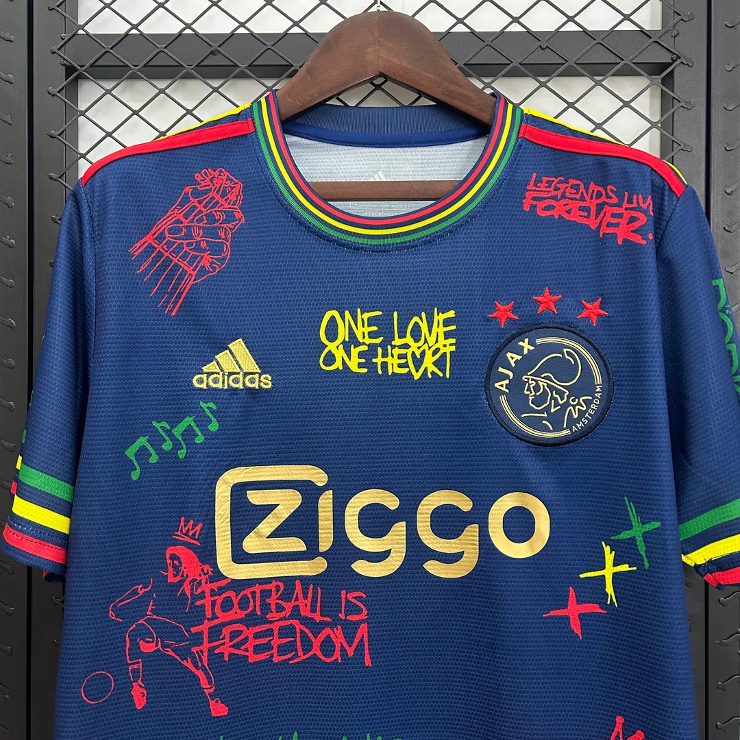 2025/2026 Ajax Graffiti version Navy blue Shirt--2