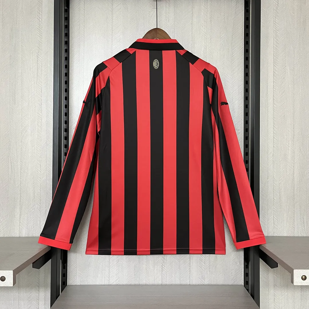 2024/2025 Long Sleeve AC Milan 125th Anniversary Jersey--1
