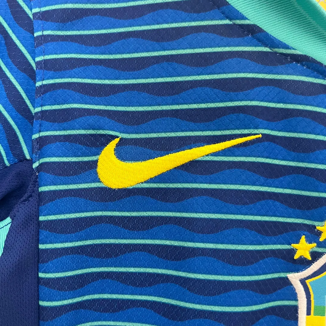 Completino Bambino Brasile Away 2024--5