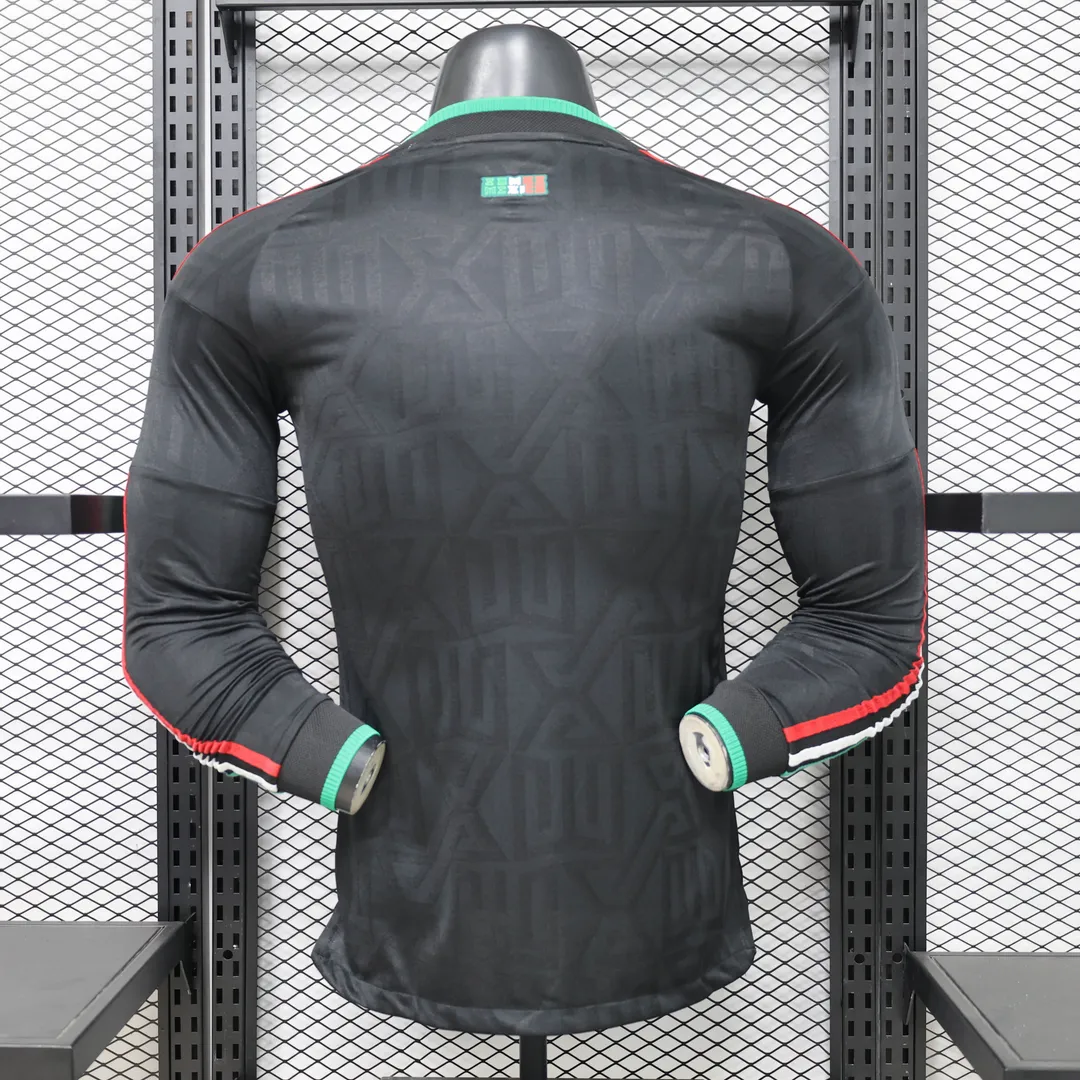 Camiseta México Tercera Equipación 2026 Versión Jugador Manga Larga--1