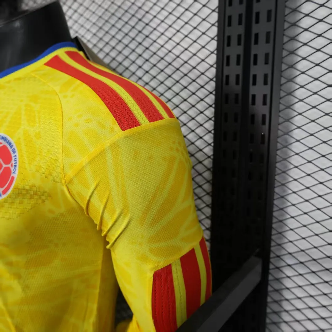 Koszulka Kolumbii domowa 2026 wersja zawodnicza z długim rękawem--7