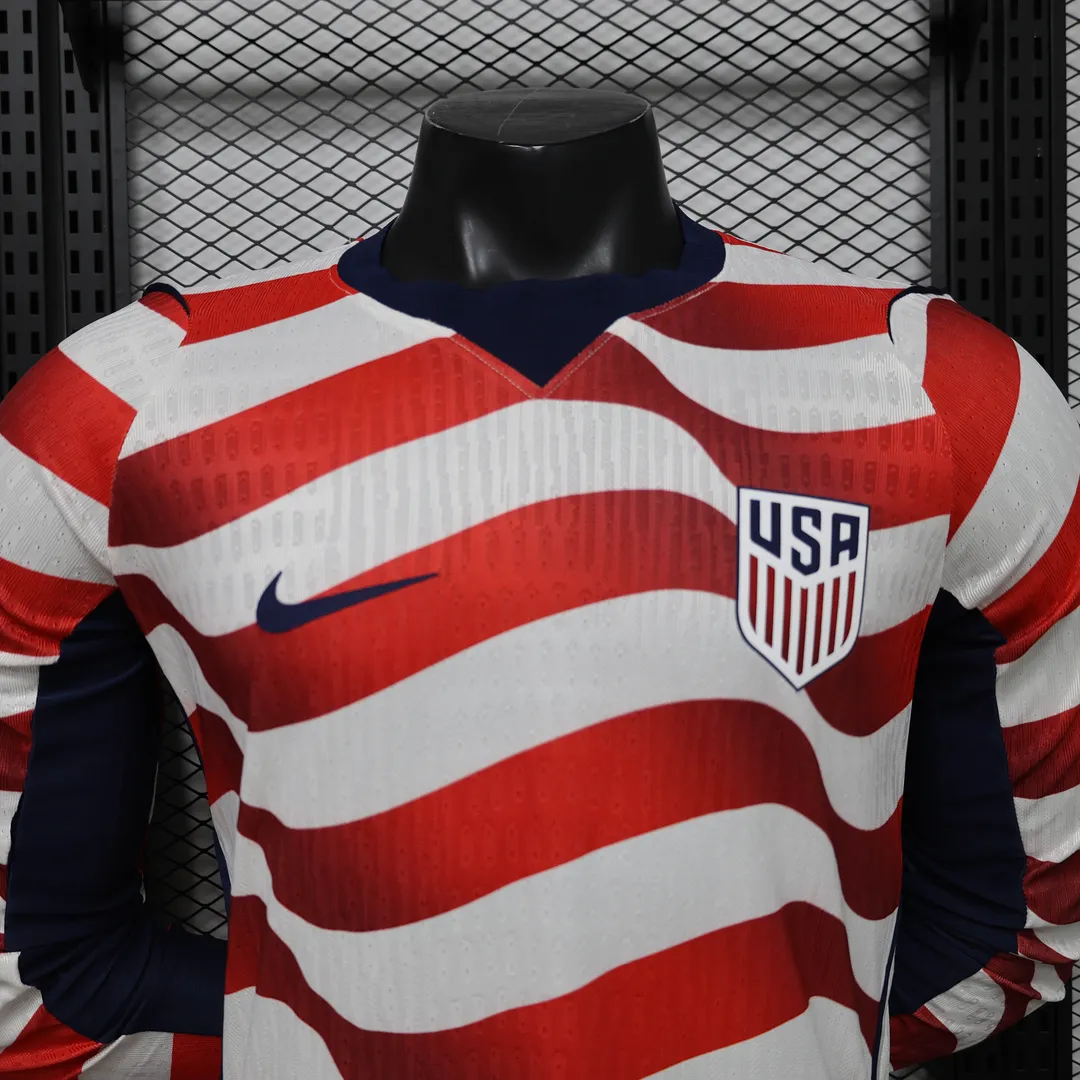 Maillot États-Unis Domicile 2026 Version Player Manches Longues--2