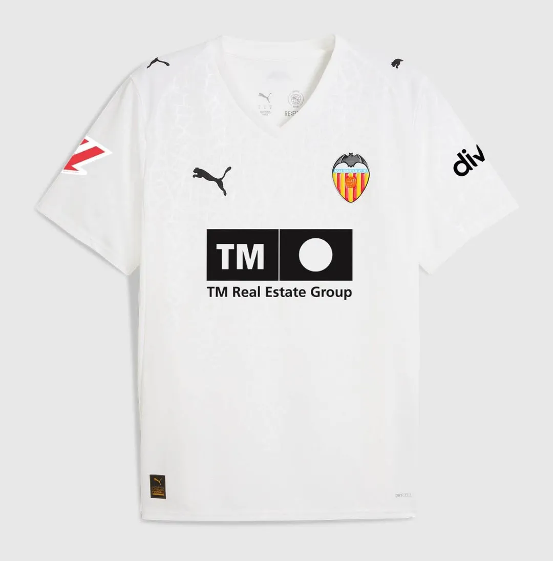 Koszulka Valencii domowa 2025/26