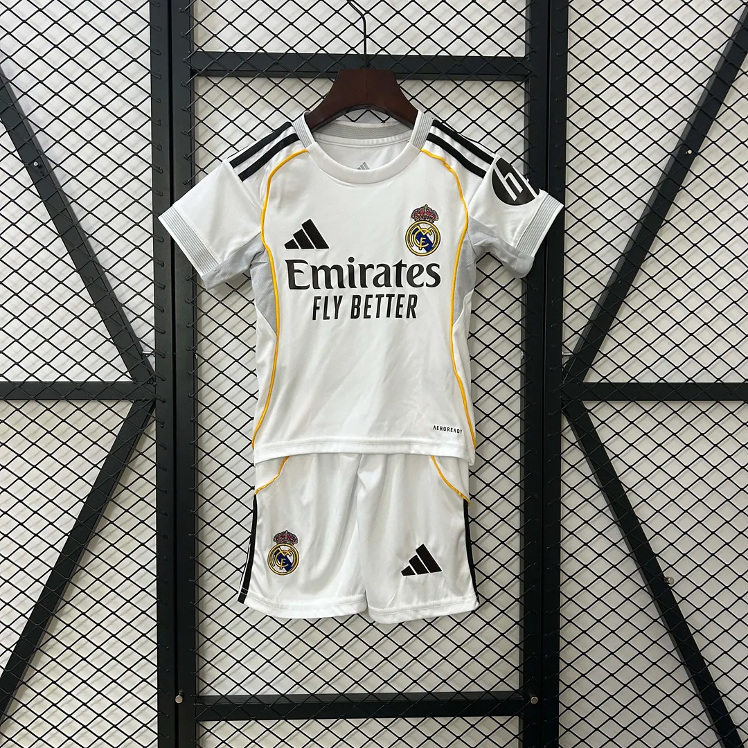 Maillot Kit Enfant Real Madrid Domicile 2025/26
