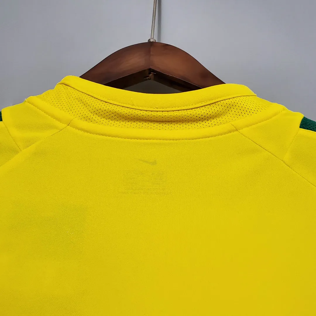 2002 Retro Brazil Jersey Home--6