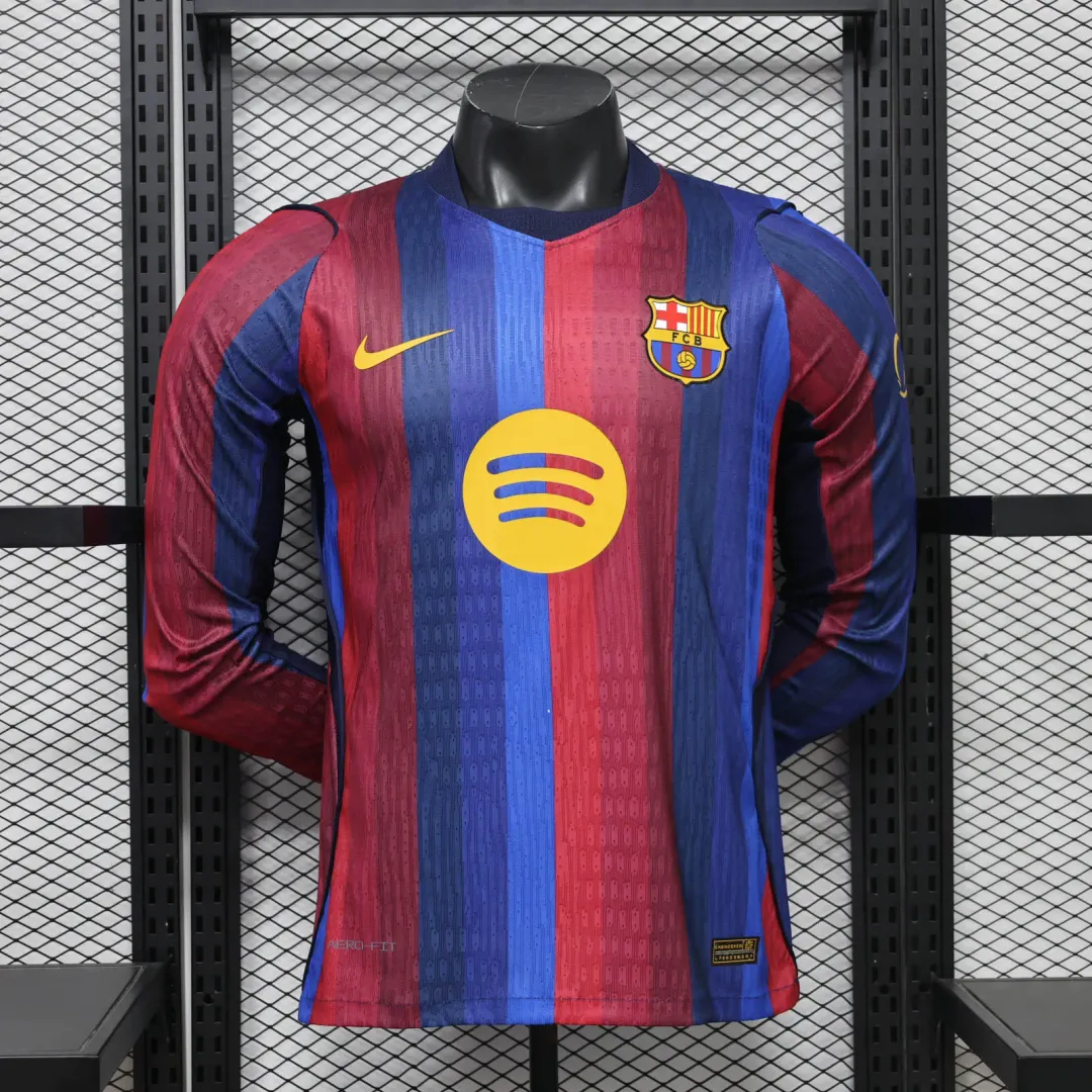 2026/2027 Player Version Long Sleeve Barcelona Home Shirt