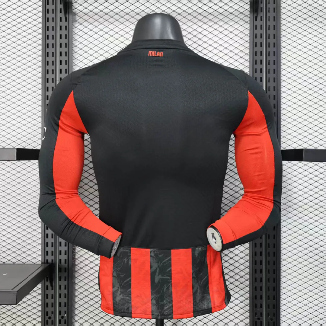 Koszulka AC Milan domowa 2025/26 wersja zawodnicza z długim rękawem--1