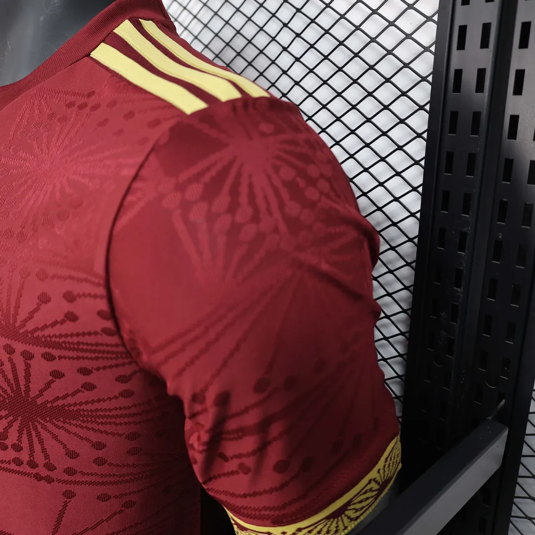 Camiseta México Versión Copa Oro 2025 Versión Jugador Roja--5