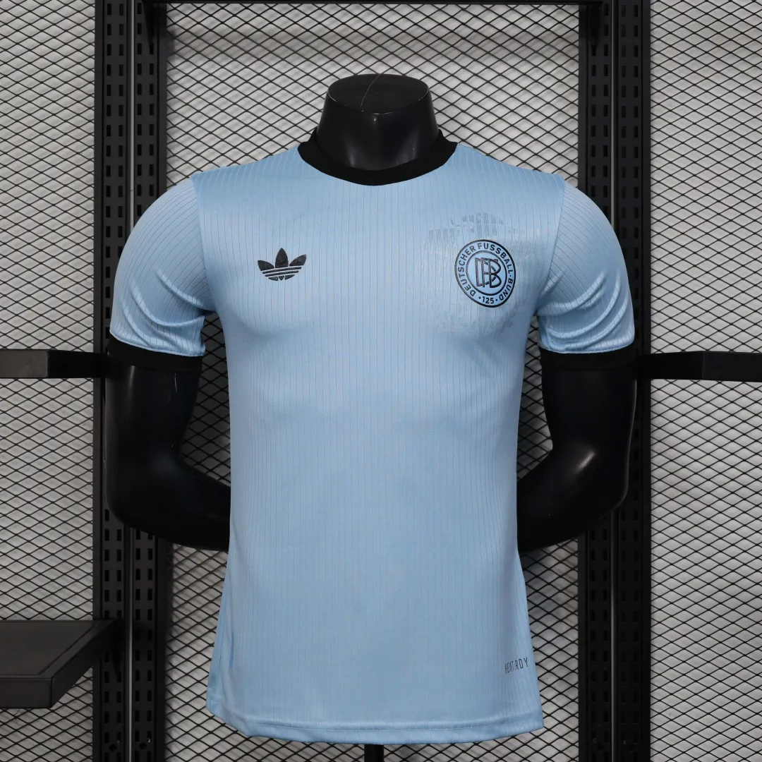 Camiseta Alemania Portero Edición 125º Aniversario 2025 Versión Jugador Azul Claro