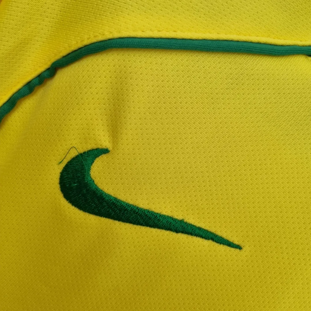 2004 Retro Brazil Home Jersey--4