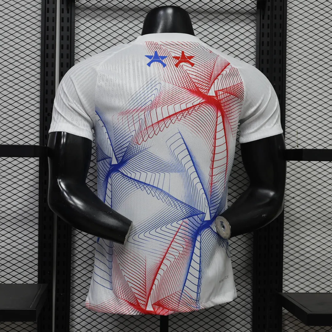 2026/2027 Player Version Psg Paris Saint-Germain Pre-Match Training Uniform White Shirt--1