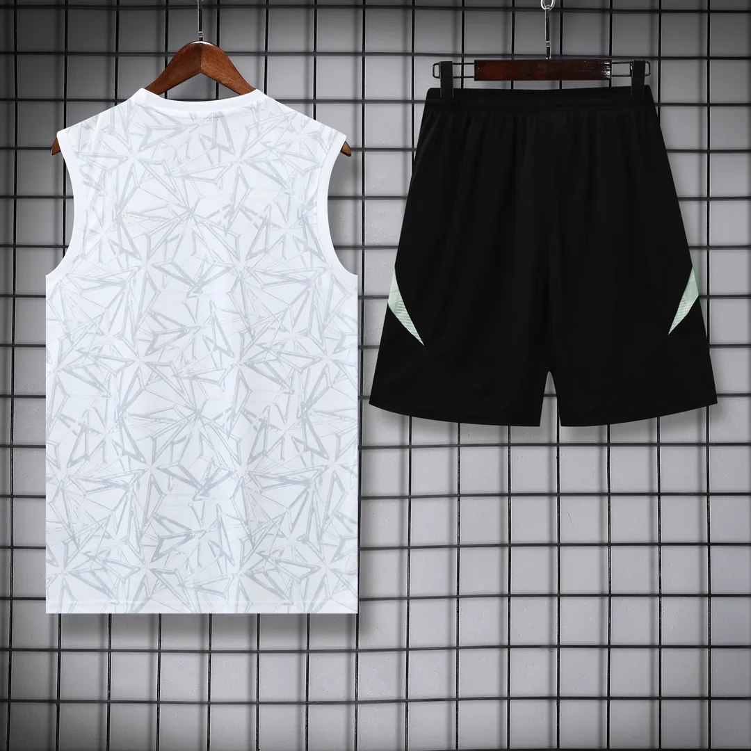 Conjunto de Entrenamiento sin Mangas Real Madrid 2025/26 Blanco--1