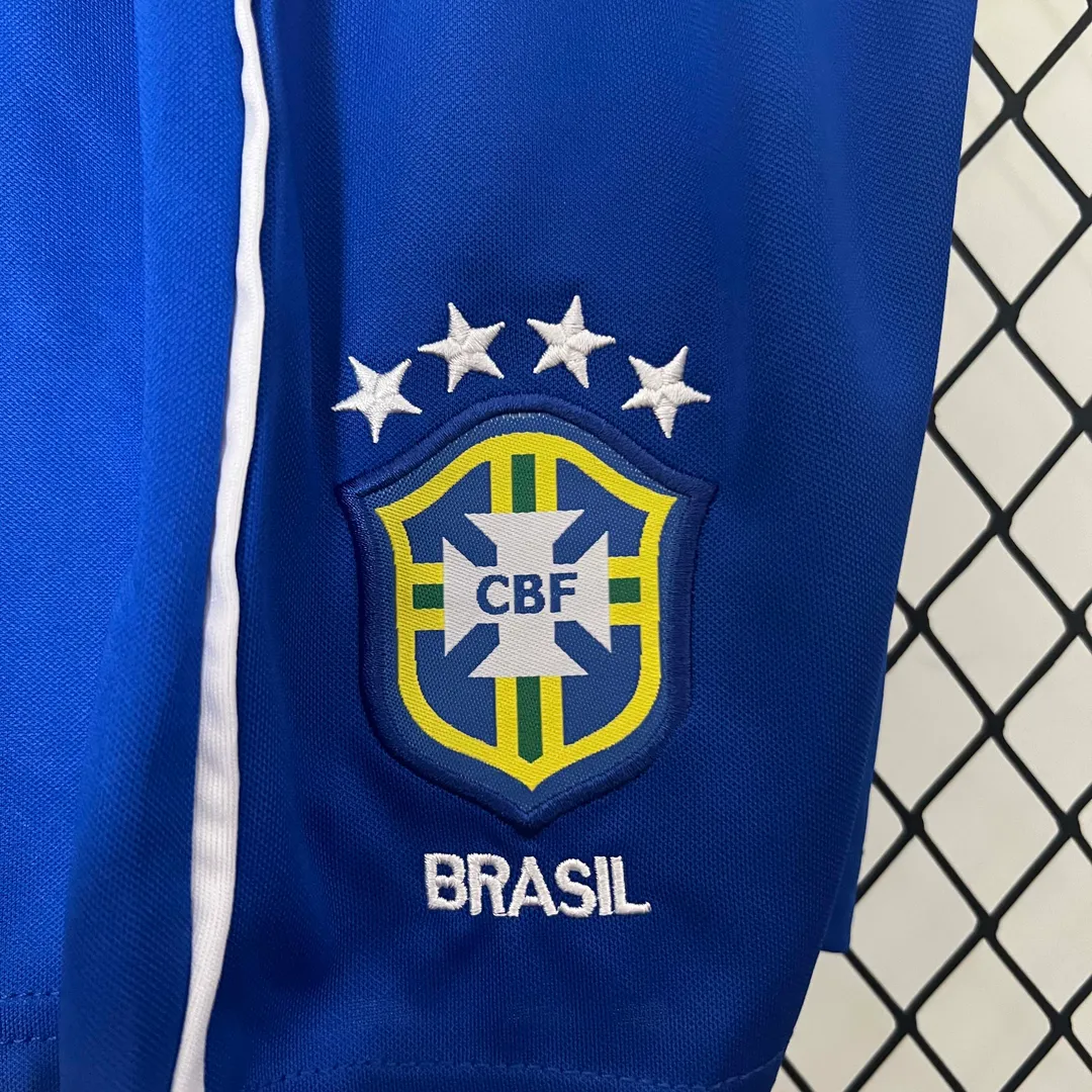 Maillot Kit Enfant Retro Brésil Domicile 2002--7