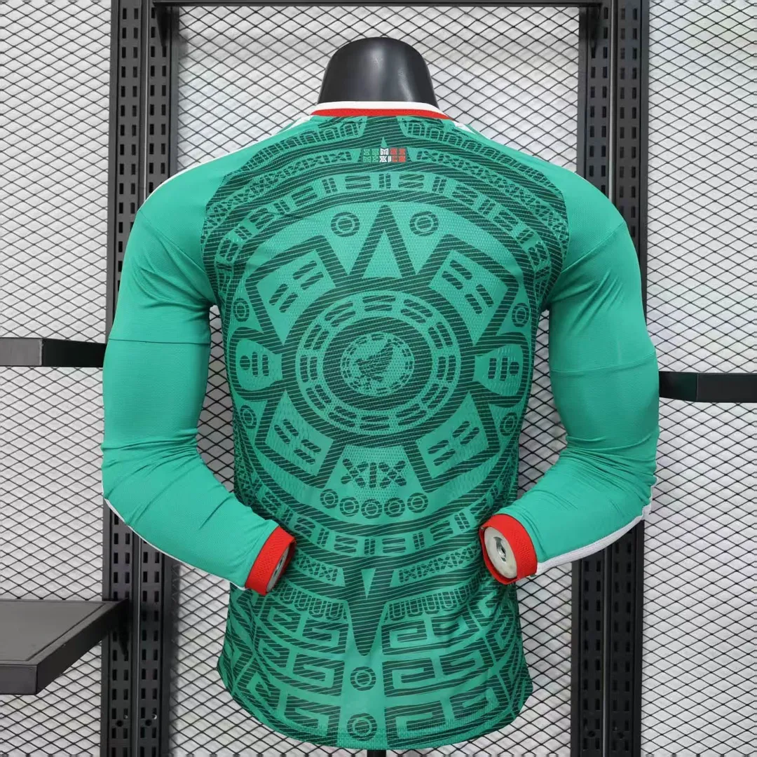 Maillot Mexique Domicile 2026 Version Player Manches Longues--1