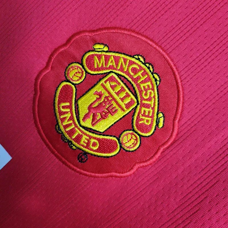 Camiseta Retro Manchester United Primera Equipación 2007/08 Manga Larga--5