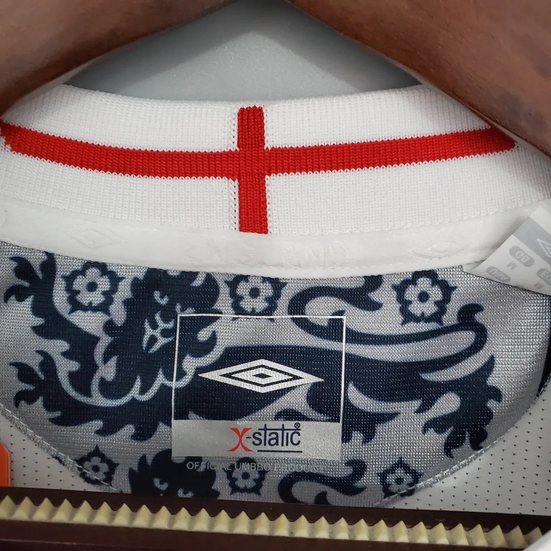 2006 Retro England Home Jersey--8