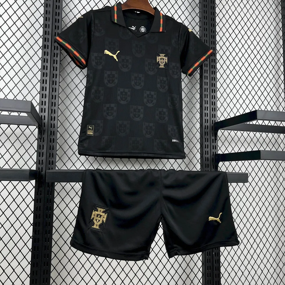 Maillot Kit Enfant Portugal 2026 Édition Spéciale Noir--5
