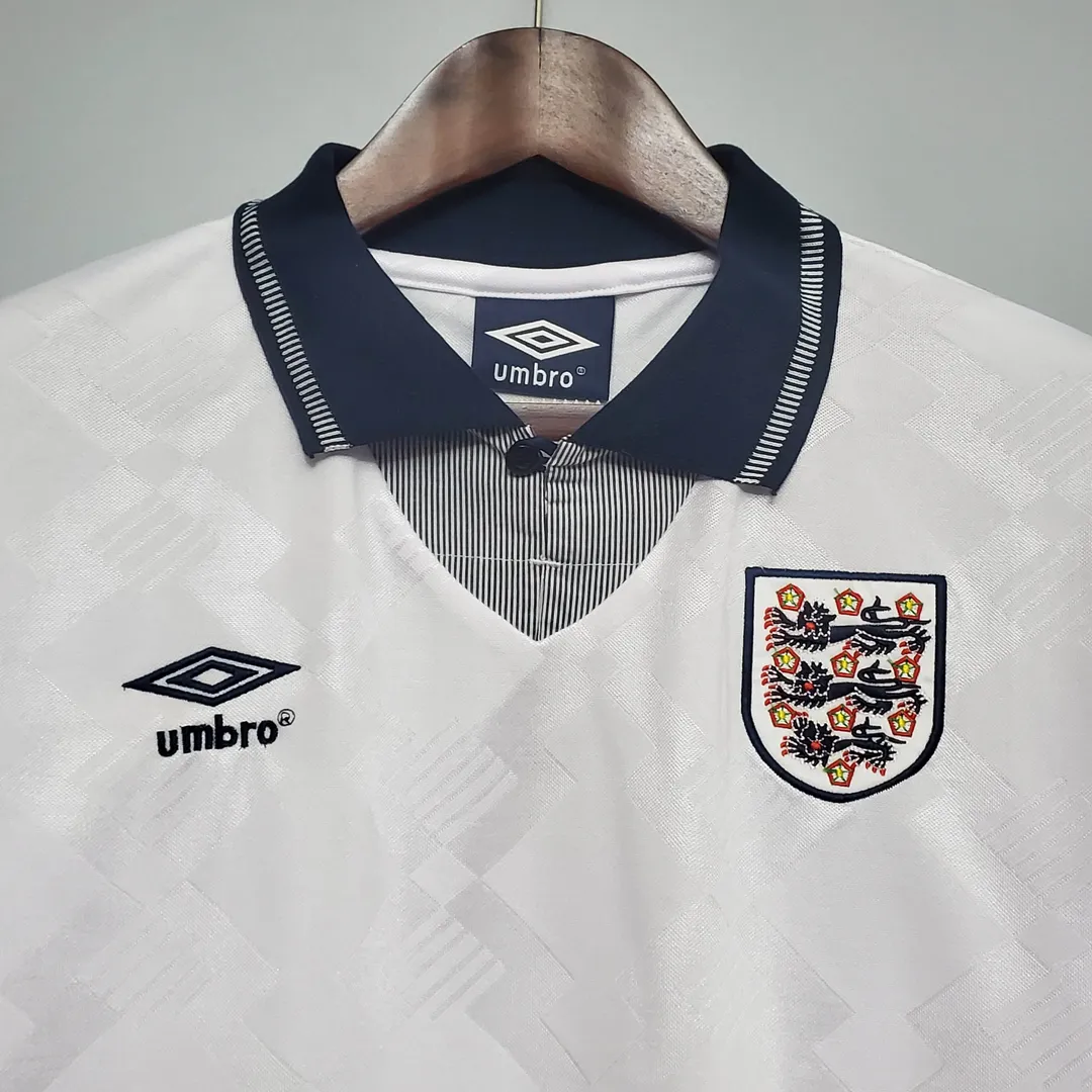 1990 Retro England Home Jersey--2