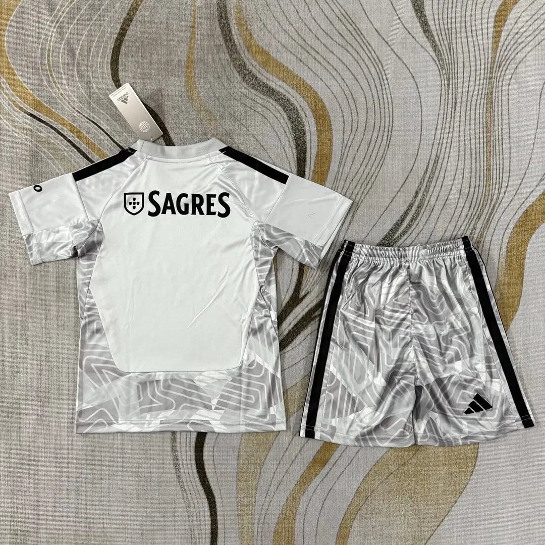 2026/2027 Benfica Goalkeeper Gray Shirt Kids Size--1