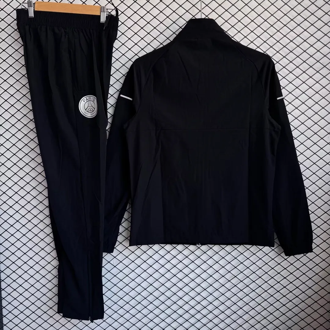 Conjunto Cortavientos PSG 2025/26 Negro--1