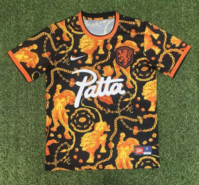 Maillot Pays-Bas 2026 Collaboration Noir et Orange