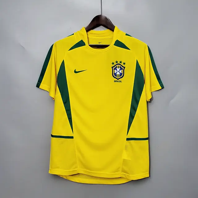 Maillot Retro Brésil Domicile 2002