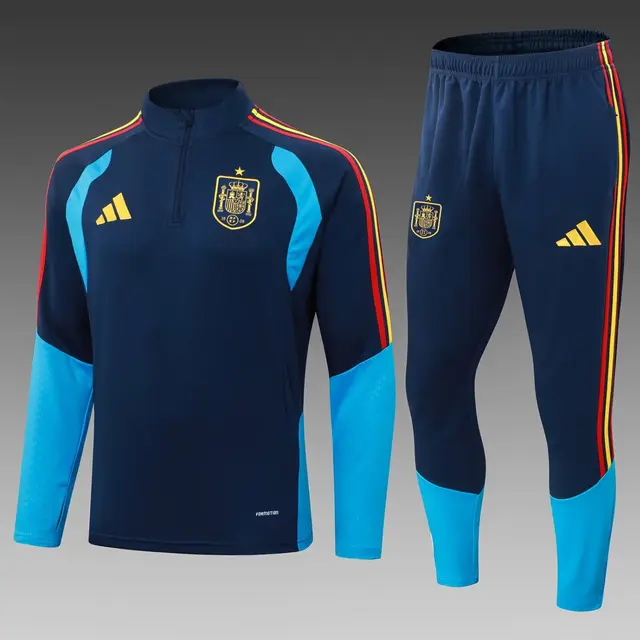 Tuta Allenamento Spagna Mezza Zip 2026 Blu Royal